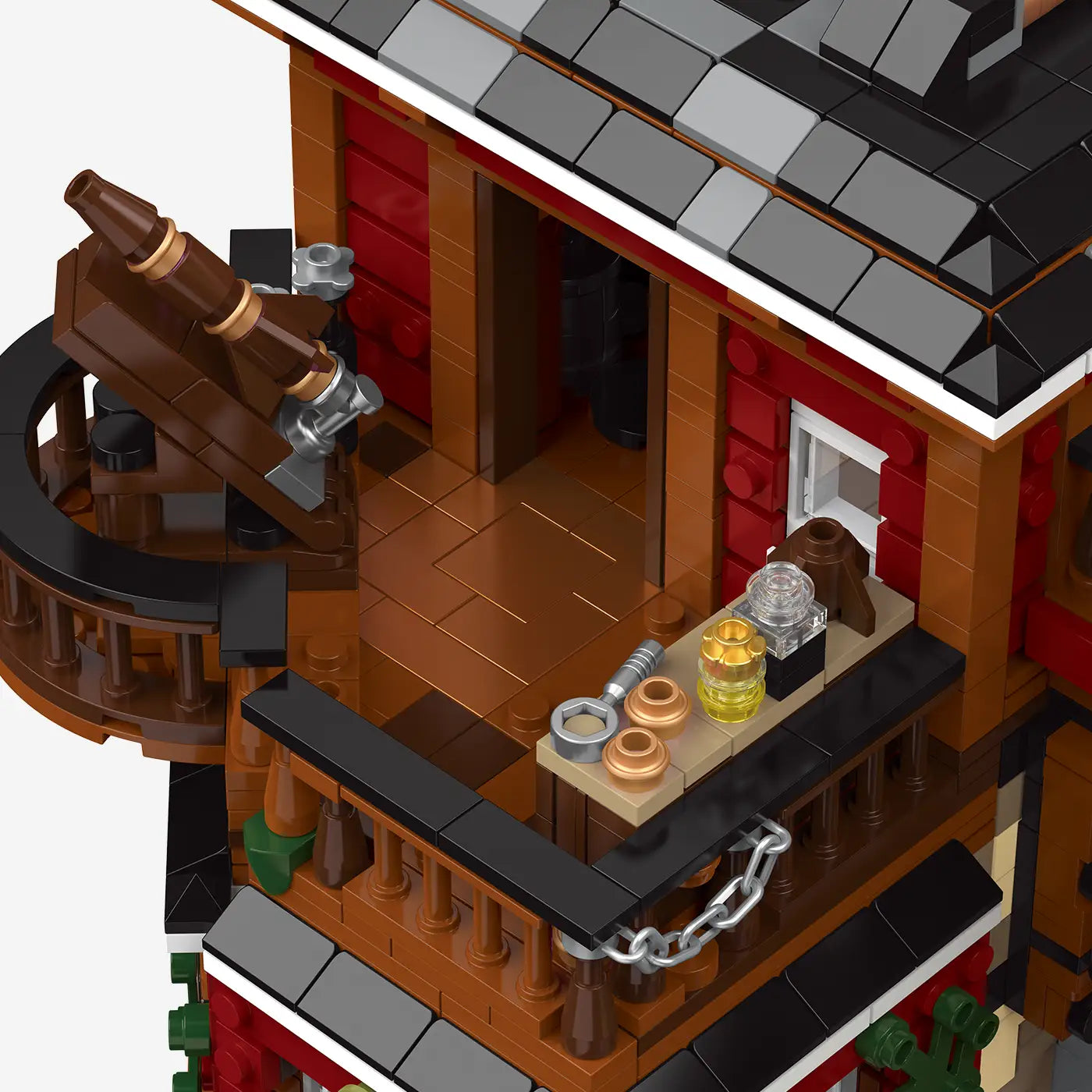 BlueBrixx-Pro Astronomer's Workshop Building Set 109811