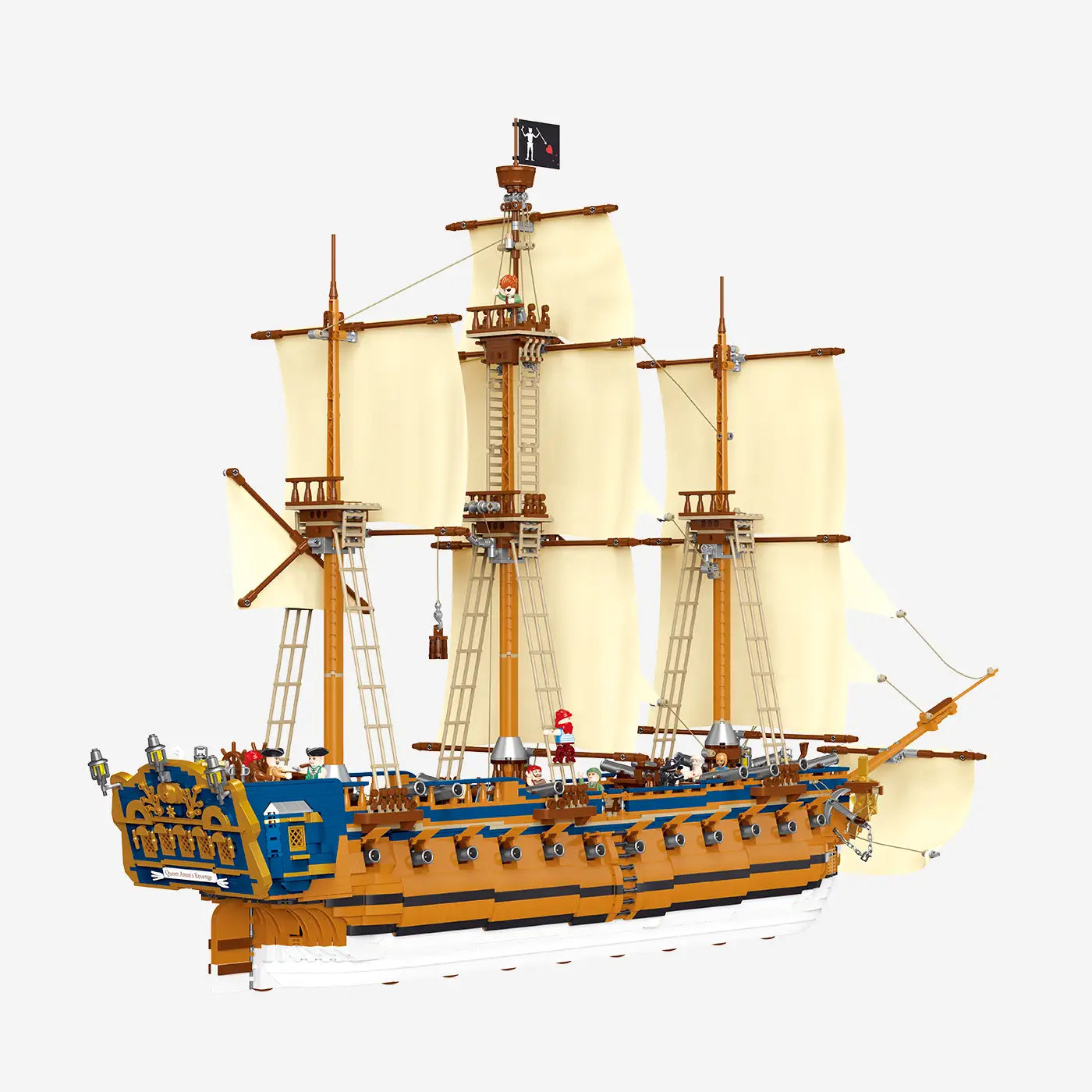 BlueBrixx-Pro Queen Anne's Revenge Building Set 109416