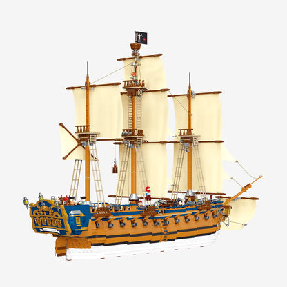 BlueBrixx-Pro Queen Anne's Revenge Building Set 109416