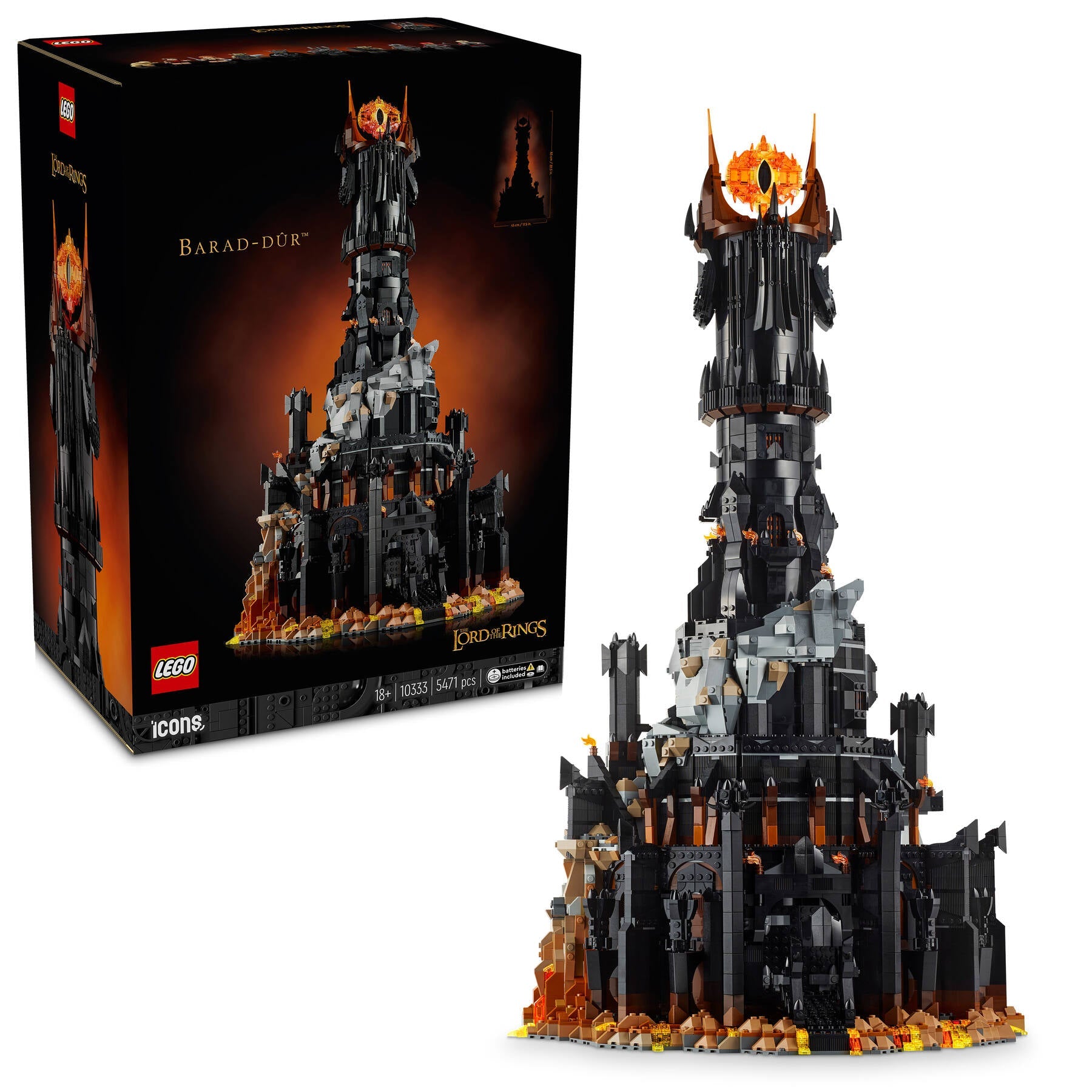 LEGO Icons The Lord of the Rings: Barad-dûr Building Set 10333