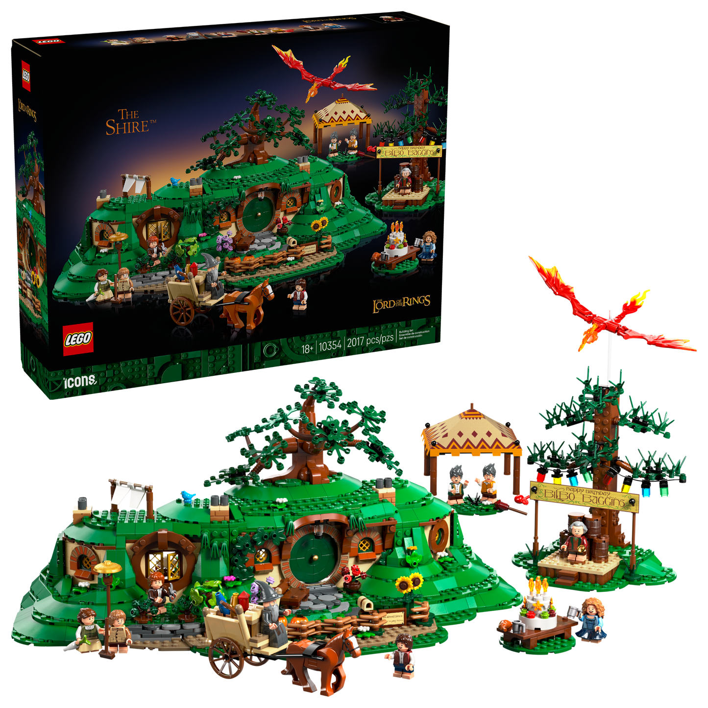 LEGO Icons The Lord of the Rings The Shire Building Set 10354