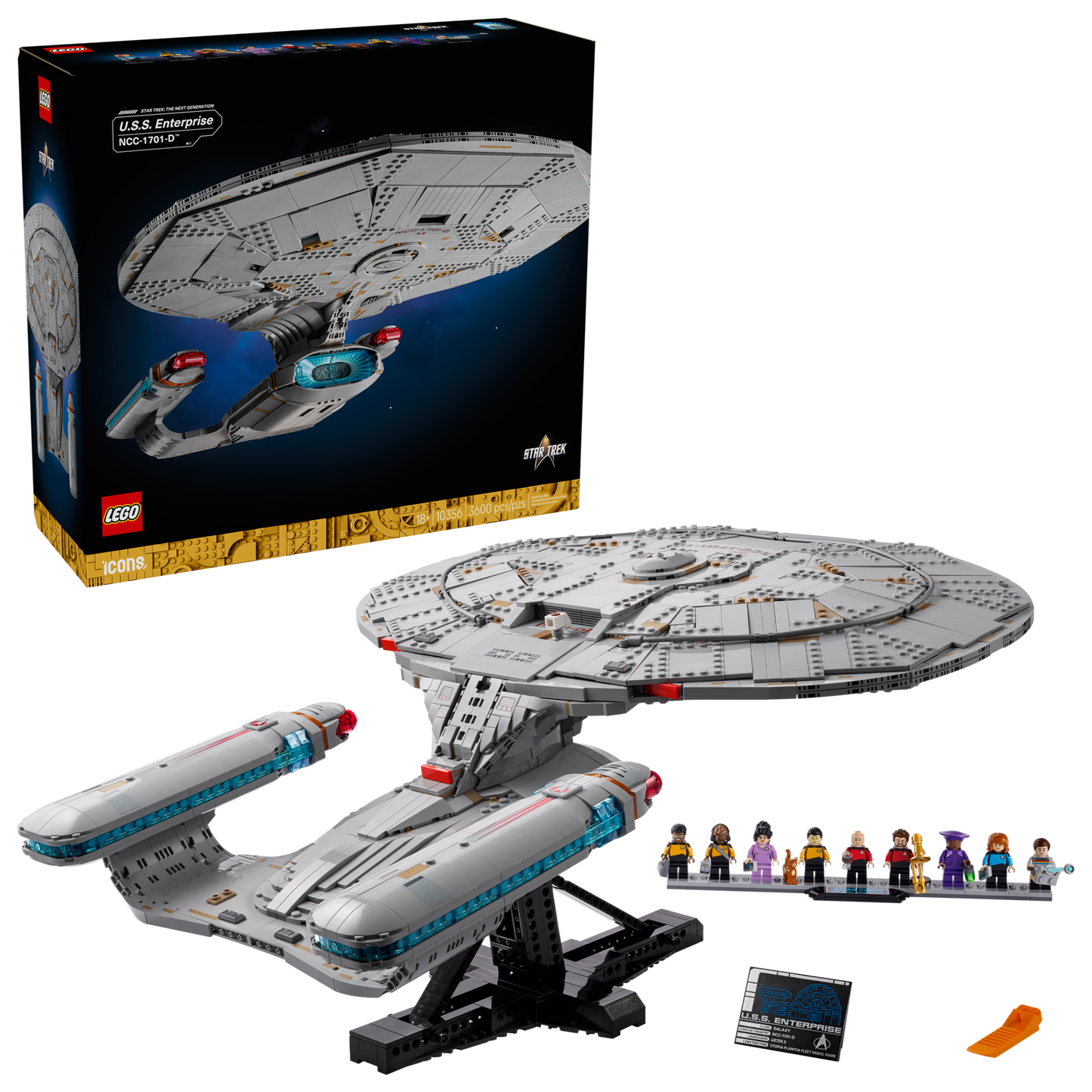 LEGO Icons Star Trek U.S.S. Enterprise NCC-1701-D Building Set 10356