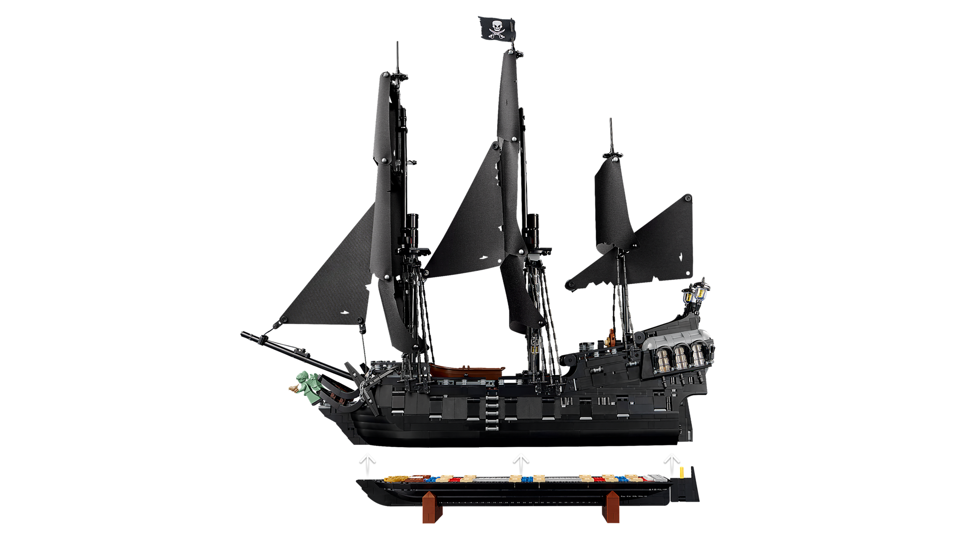 LEGO Icons Captain Jack Sparrow's Pirate Ship Building Set 10365
