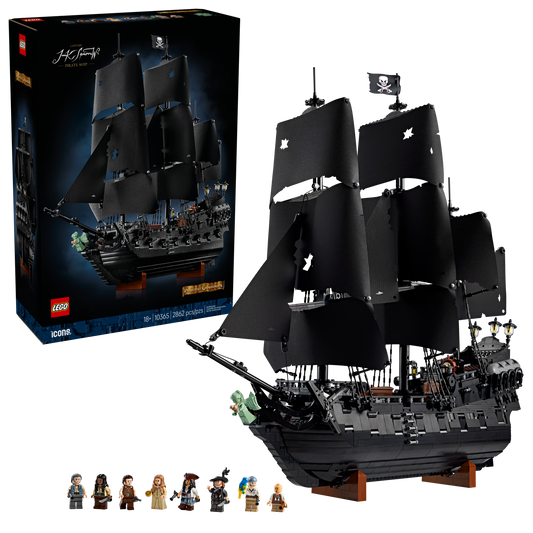 LEGO Icons Captain Jack Sparrow's Pirate Ship Building Set 10365