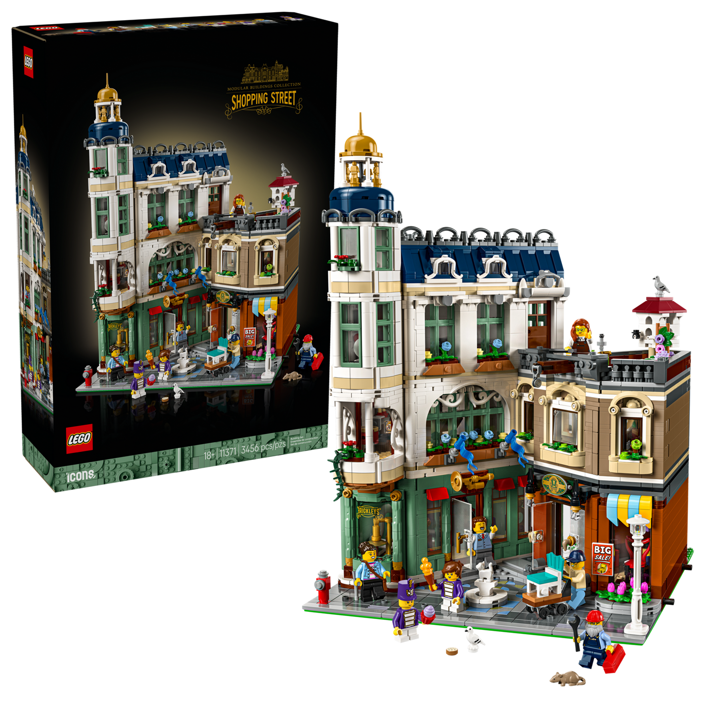 LEGO Icons Shopping Street Building Set 11371