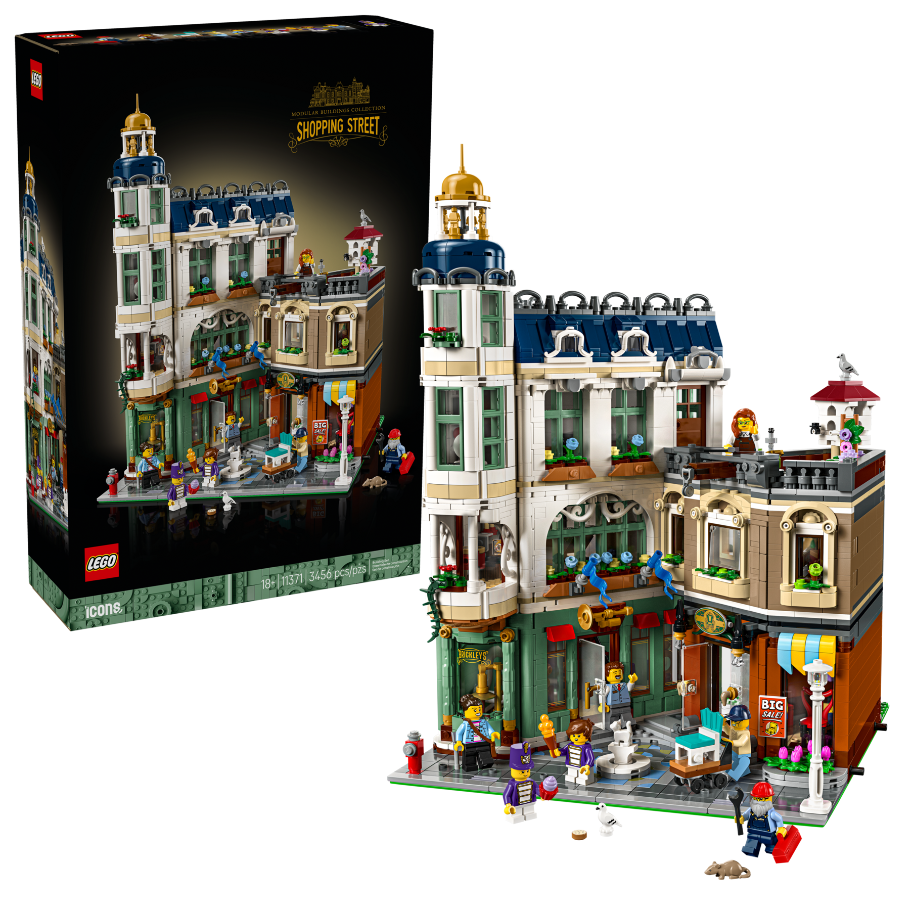 LEGO Icons Shopping Street Building Set 11371