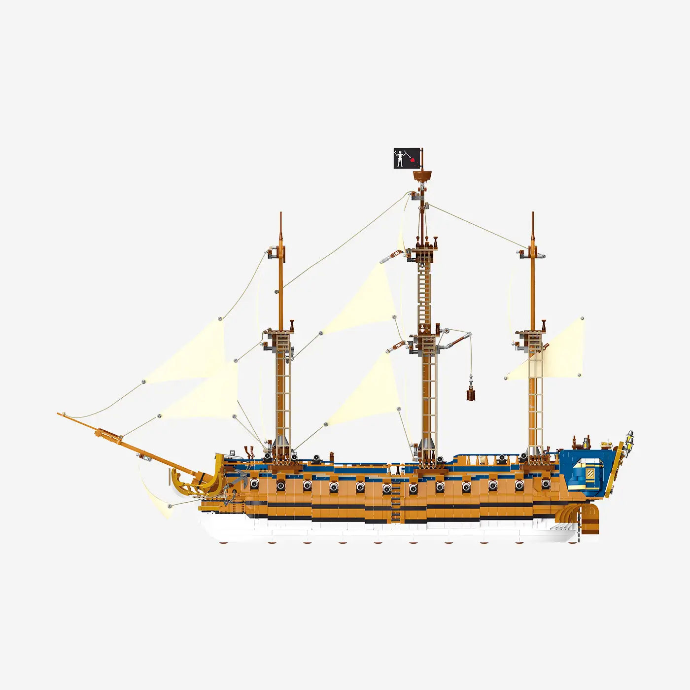 BlueBrixx-Pro Queen Anne's Revenge Building Set 109416