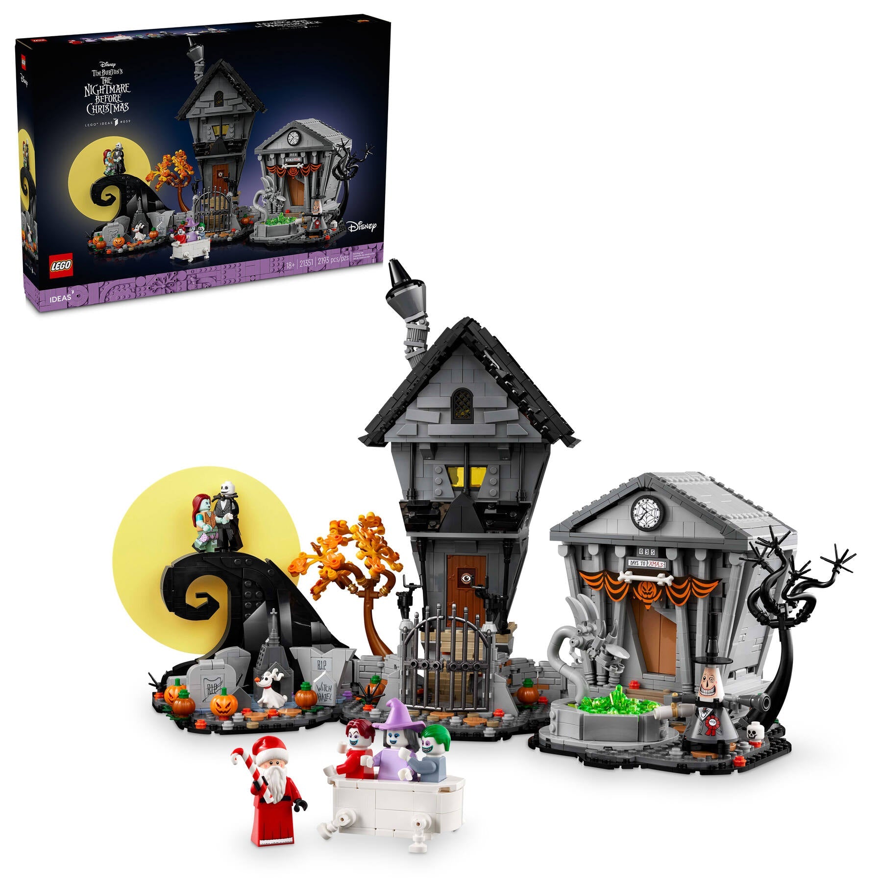LEGO Ideas Disney Tim Burton's The Nightmare Before Christmas Building Set 21351