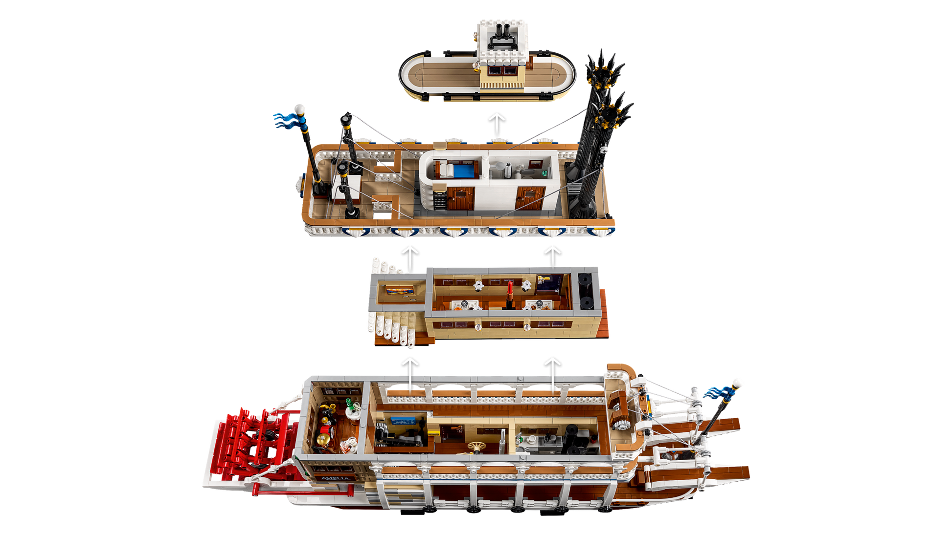 LEGO Ideas River Steamboat Building Set 21356
