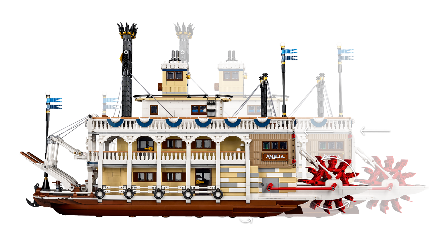 LEGO Ideas River Steamboat Building Set 21356