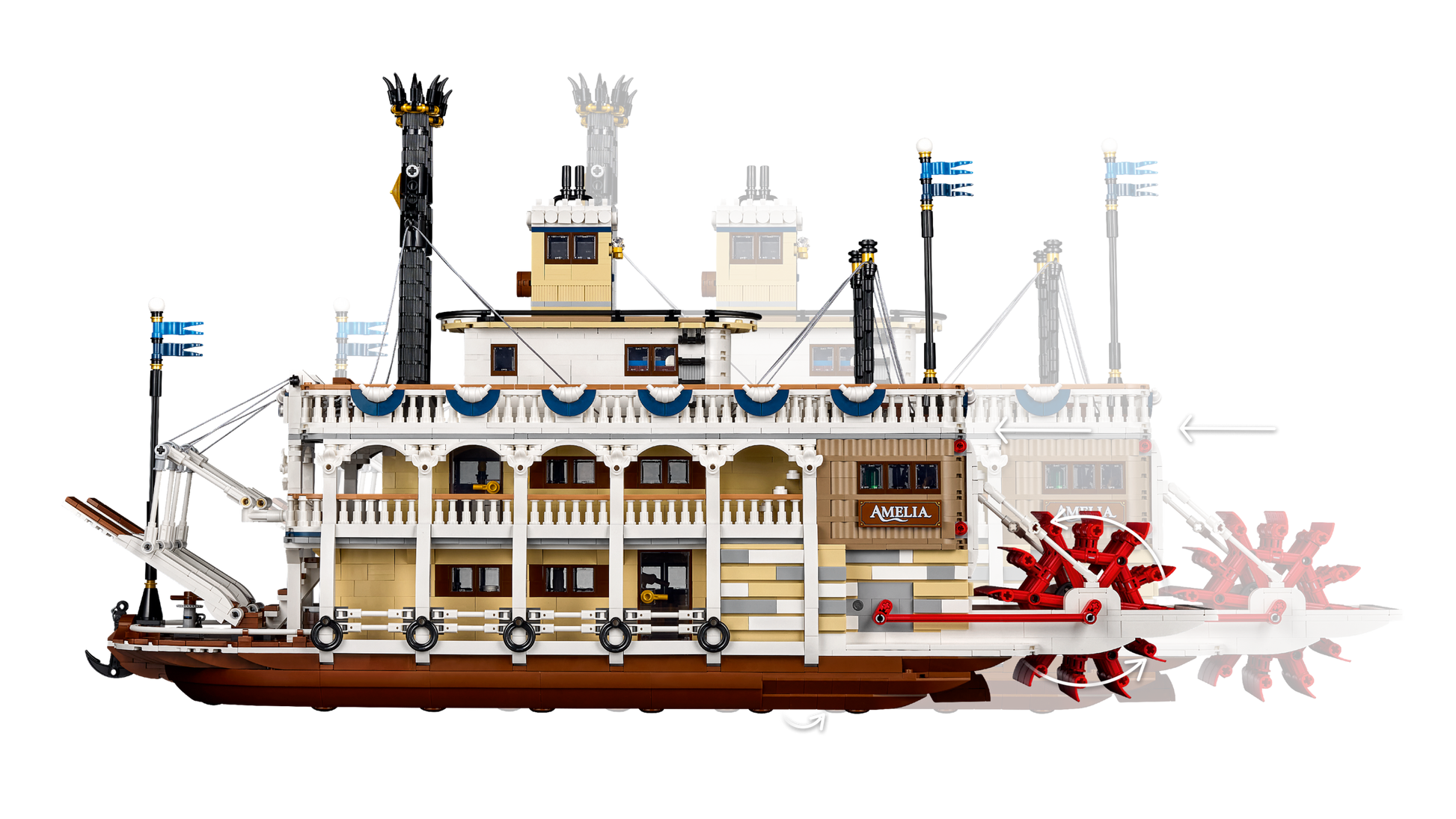 LEGO Ideas River Steamboat Building Set 21356