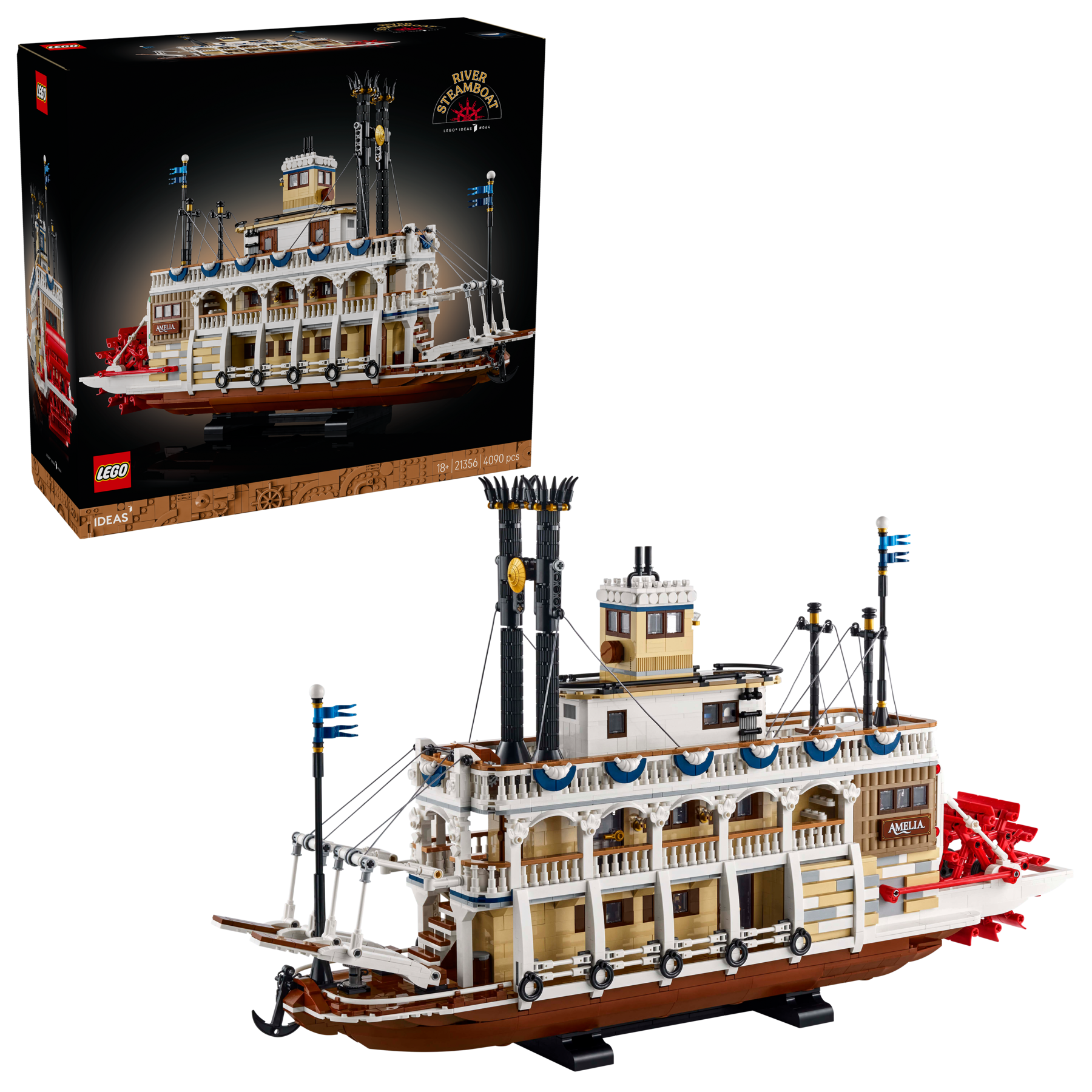 LEGO Ideas River Steamboat Building Set 21356