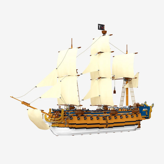 BlueBrixx-Pro Queen Anne's Revenge Building Set 109416