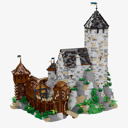 BlueBrixx-Pro Burg Blaustein Outer Bailey Expansion Building Set 109955