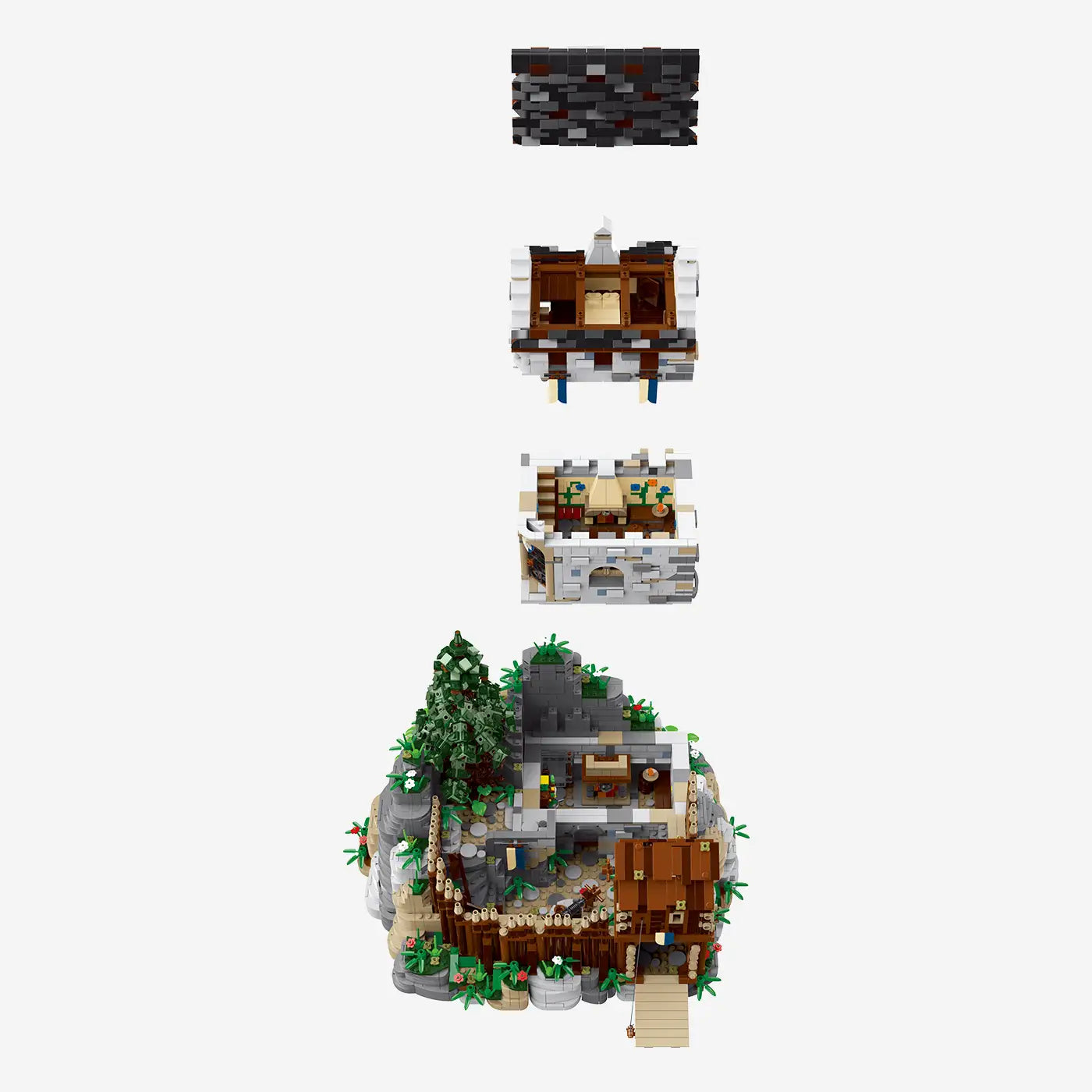 BlueBrixx-Pro Burg Blaustein Building Set 109778