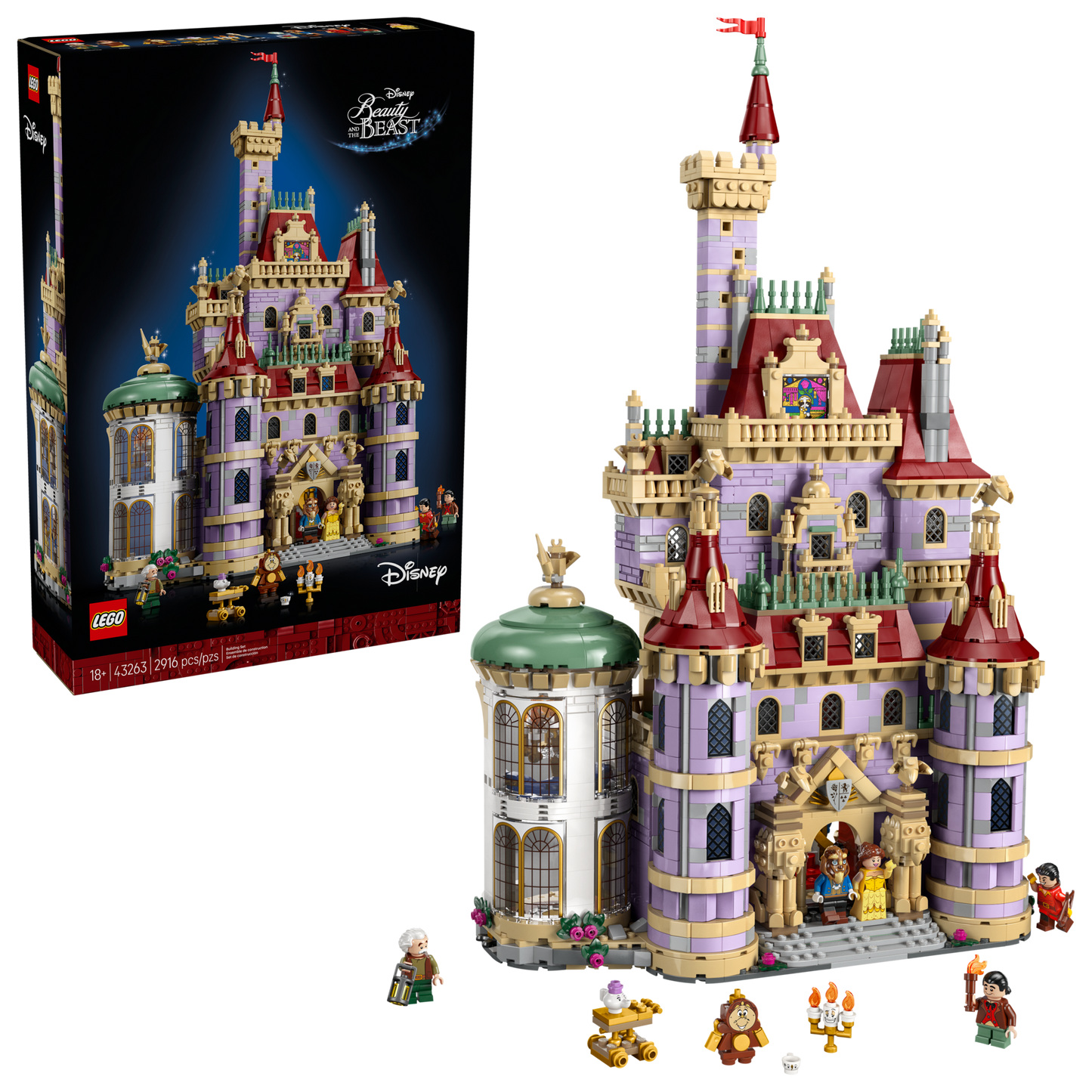 LEGO Disney Beauty and the Beast Castle Building Set 43263