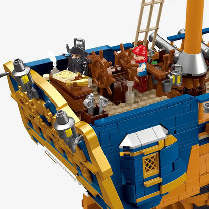 BlueBrixx-Pro Queen Anne's Revenge Building Set 109416