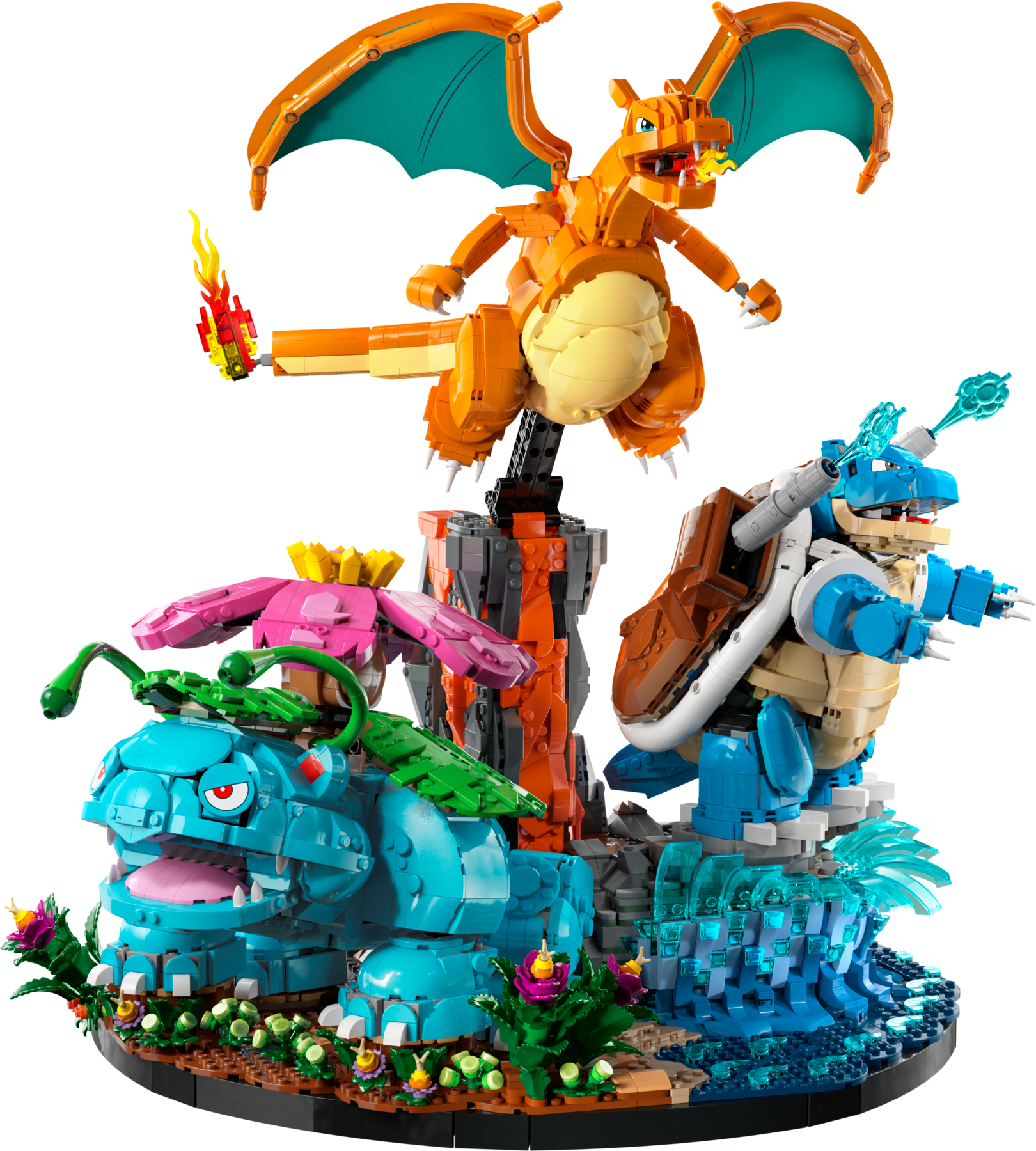 LEGO Pokémon Venusaur Charizard and Blastoise Building Set 72153