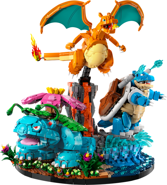 LEGO Pokémon Venusaur Charizard and Blastoise Building Set 72153