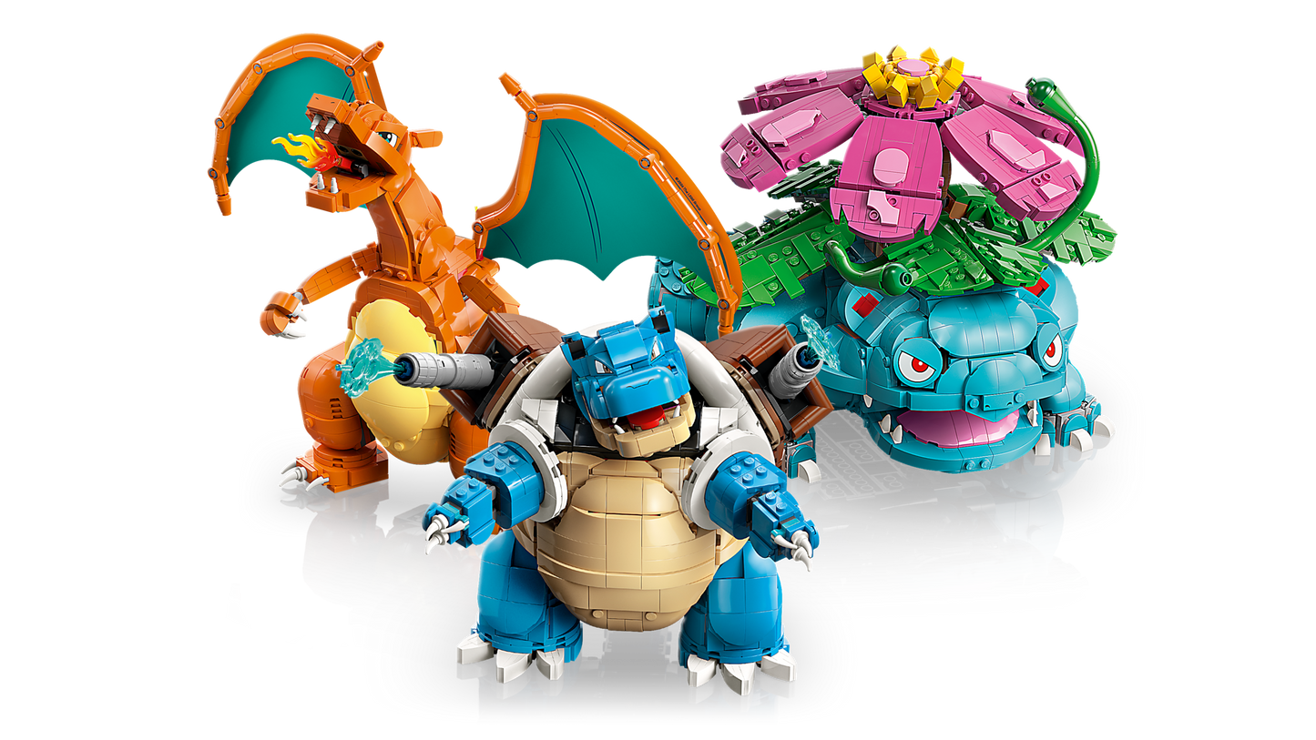LEGO Pokémon Venusaur Charizard and Blastoise Building Set 72153
