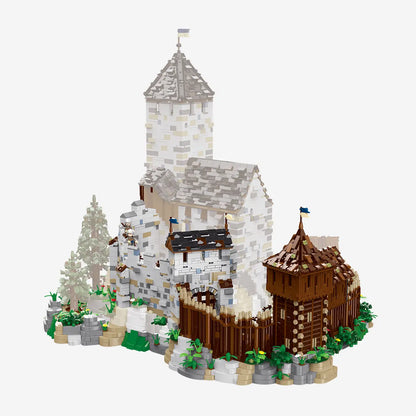 BlueBrixx-Pro Burg Blaustein Outer Bailey Expansion Building Set 109955