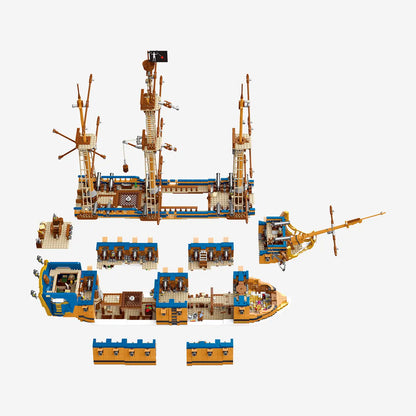 BlueBrixx-Pro Queen Anne's Revenge Building Set 109416