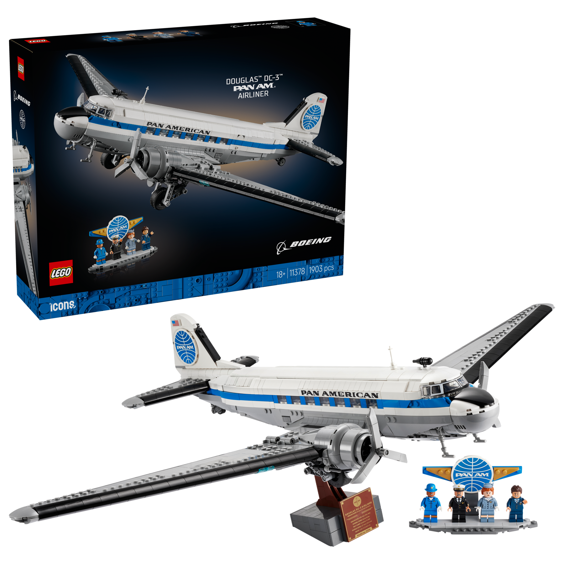 LEGO Icons Douglas DC-3 Pan Am Building Set 11378