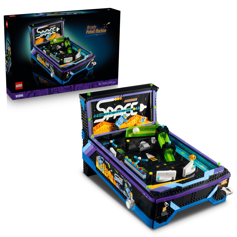 LEGO Icons Retro Pinball Machine Building Set 11374