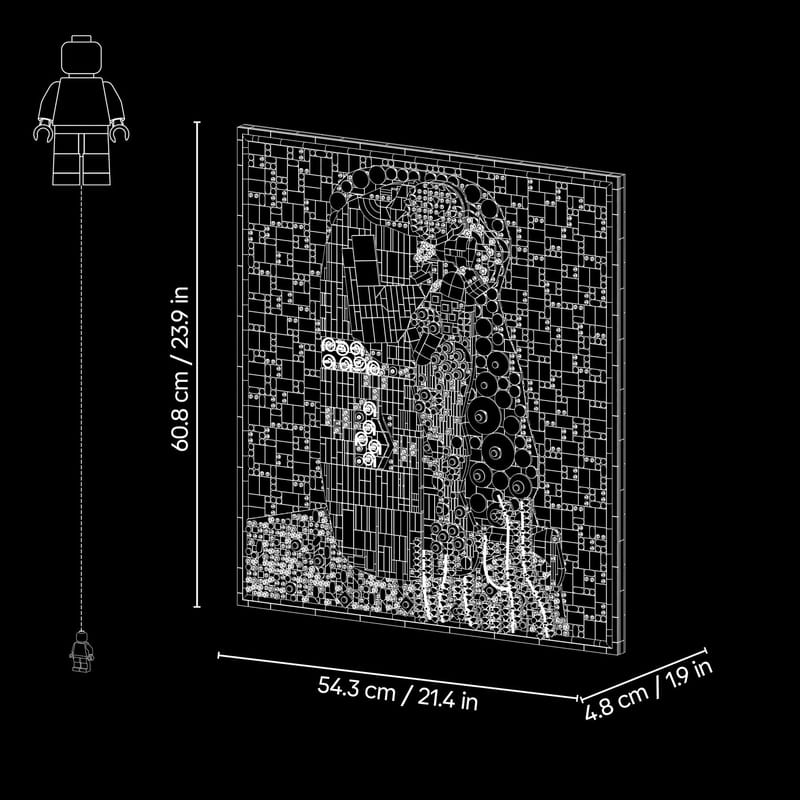 LEGO Art Gustav Klimt The Kiss Building Set 31221