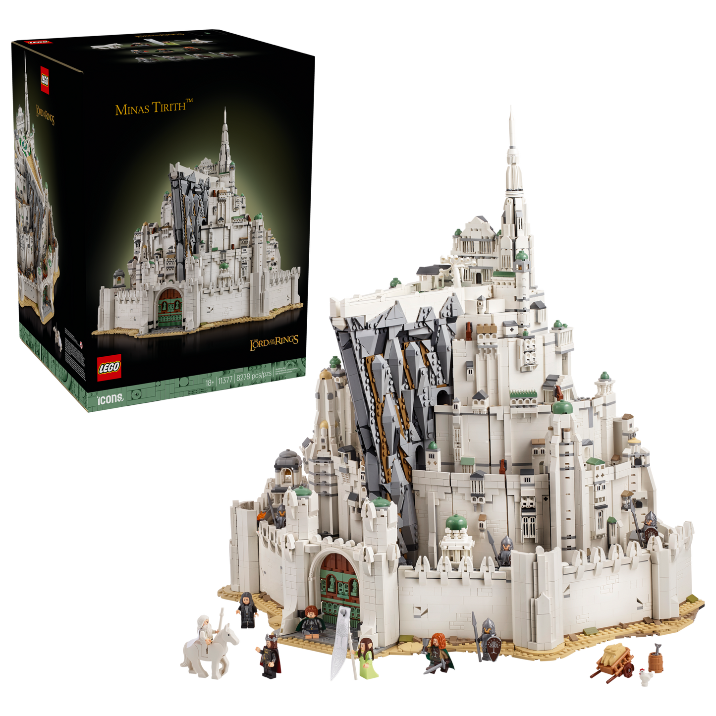 LEGO Icons The Lord of the Rings: Minas Tirith Building Set 11377
