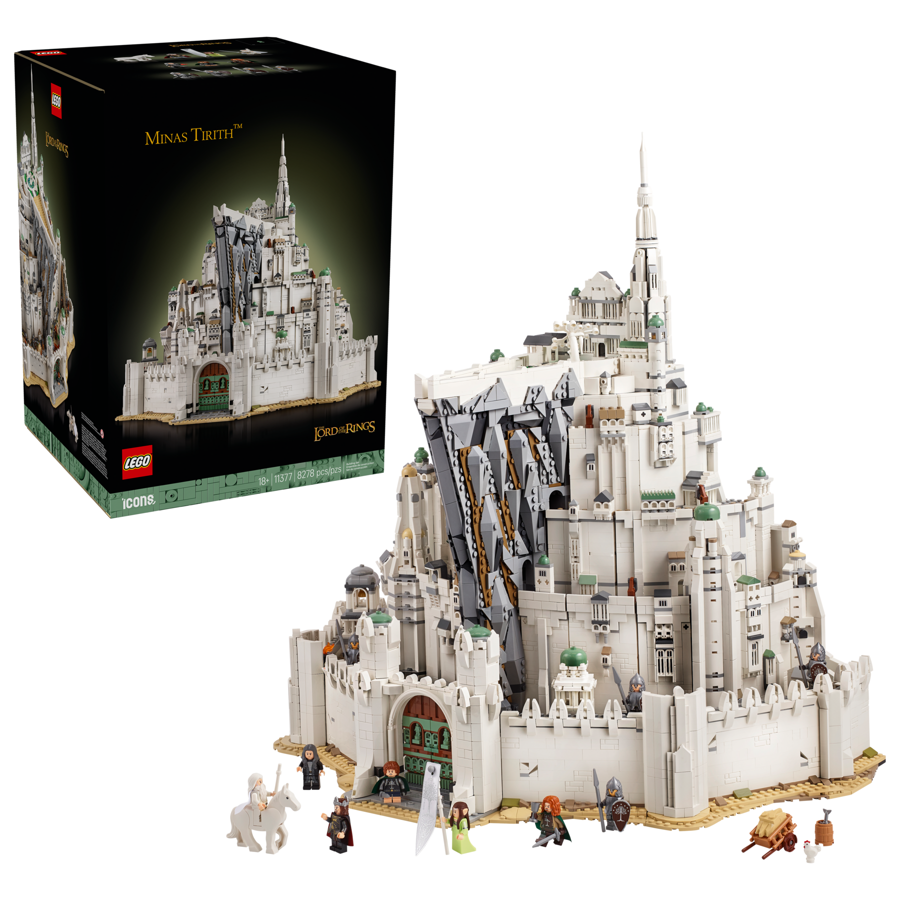LEGO Icons The Lord of the Rings: Minas Tirith Building Set 11377