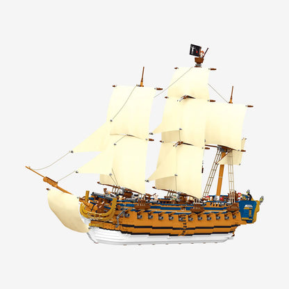 BlueBrixx-Pro Queen Anne's Revenge Building Set 109416