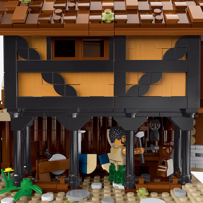 BlueBrixx-Pro Burg Blaustein Outer Bailey Expansion Building Set 109955