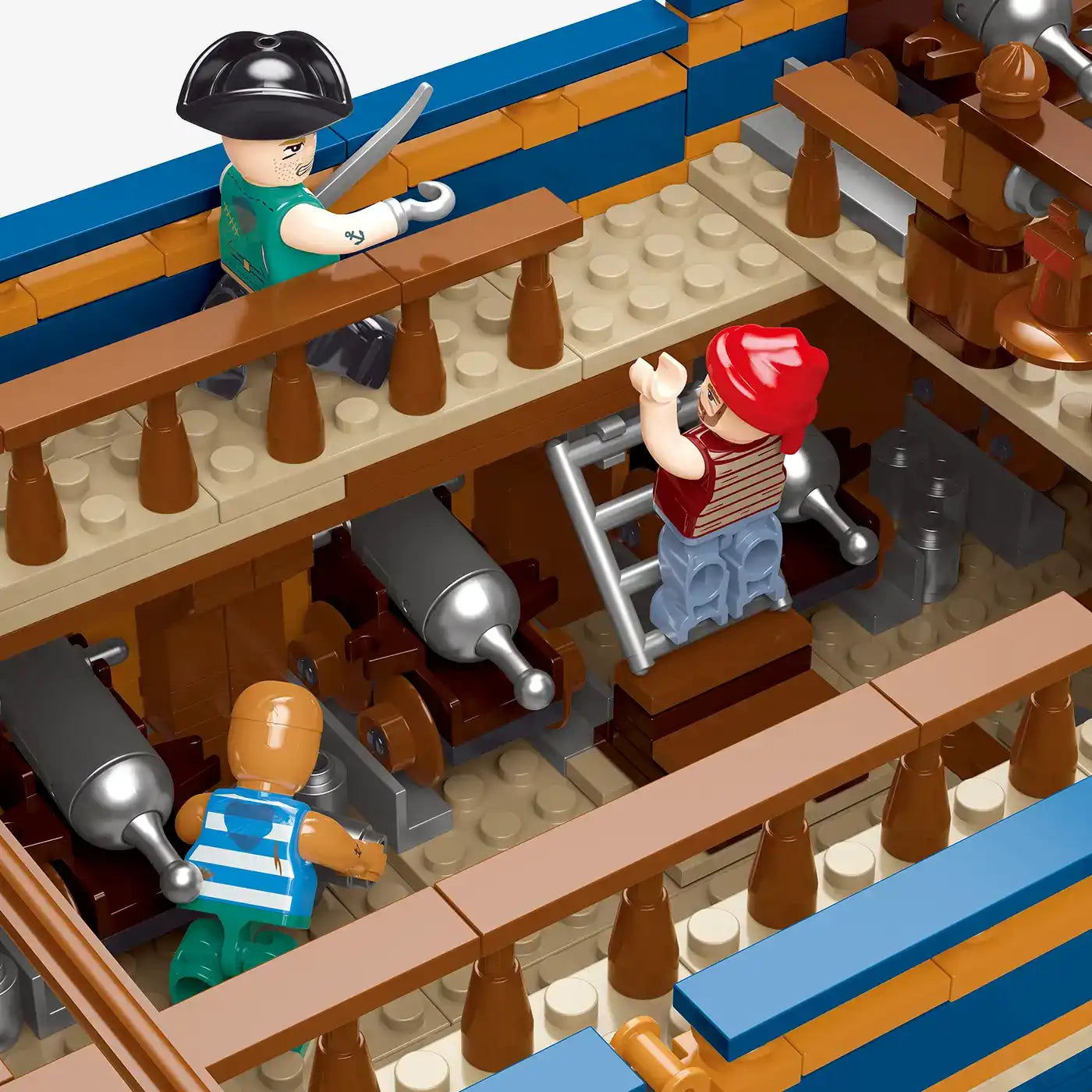 BlueBrixx-Pro Queen Anne's Revenge Building Set 109416
